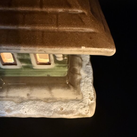 Vintage Ceramic Lighted Train Station & Train by Mr. USA - Picture 15 of 15